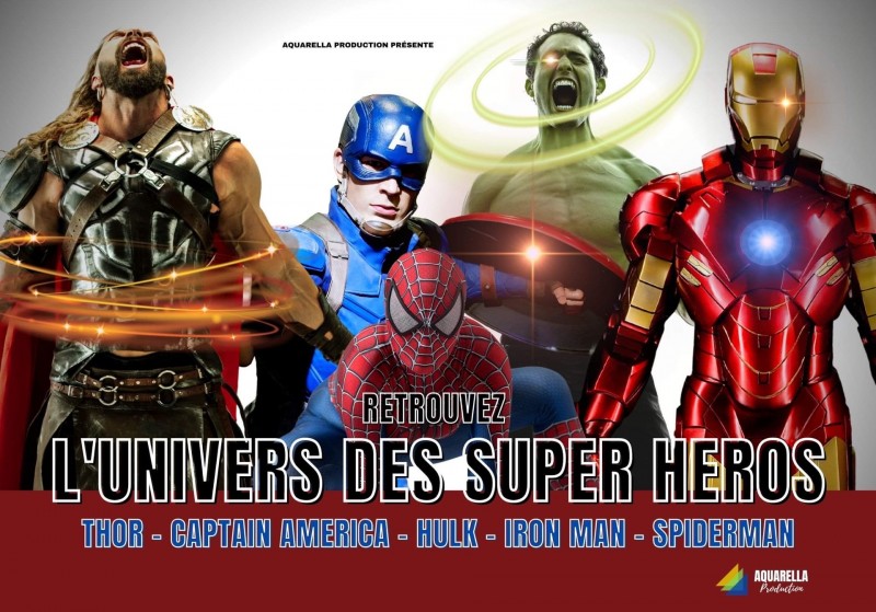 Animation pouir anniversaire, carnaval, Fête foraine et soirées privés avec L'Univers des Supers héros dans les Bouches du Rhône